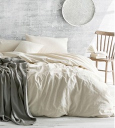 Cream Linen Duvet Cover, Bedding, Natural Linen, Queen, King, California Twin Or Custom Size