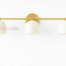 Mid Century Modern Vanity Light - Bathroom Lighting 3 Wall Sconce Bath Bar Ul Listed - thumbnail 3