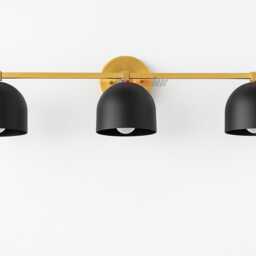 Mid Century Modern Vanity Light - Bathroom Lighting 3 Wall Sconce Bath Bar Ul Listed - thumbnail 2