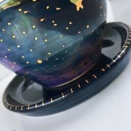 Galaxy Planter With 22K Gold By Naomi Singer Of Modern Mud - thumbnail 2
