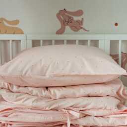 Blush Stars - Handmade Cotton Kids Bedding Set - thumbnail 2