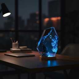 Fantasy Warrior Resin Night Light Dark Realm Led Lamp - thumbnail 2