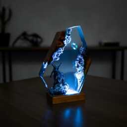 Fantasy Warrior Resin Night Light Dark Realm Led Lamp - thumbnail 3