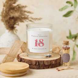 Personalised Birthday Gift For Daughter Scented Candle Set With Name Age Her Wooden Lid Keepsake 16Th 18Th 20Th 21st Present - thumbnail 2