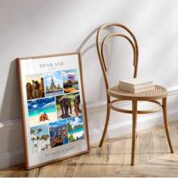 Holiday Photo Collage, Travel Gift, Adventure Wall Art, Personalised Custom Print - thumbnail 2