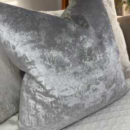 stunning Velvet Cushion Cover Blue Grey Pillow Cover, Lumbar 20 - thumbnail 2