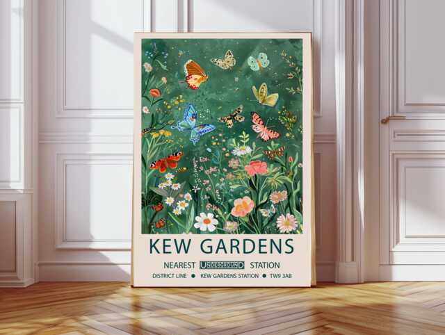 Botanical Flower Market Art Print, Kew Gardens Floral Wall Decor, Art, Art - image 1