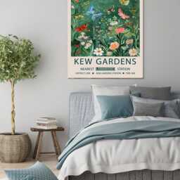 Botanical Flower Market Art Print, Kew Gardens Floral Wall Decor, Art, Art - thumbnail 2