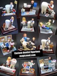 Dentist With Braces - Orthodontist's Gift Custom Made Gift- Dental Figurine, Personalized Present, Graduation