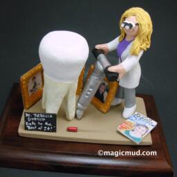 Dentist With Braces - Orthodontist's Gift Custom Made Gift- Dental Figurine, Personalized Present, Graduation - thumbnail 4