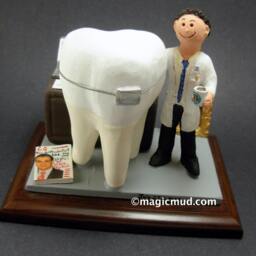 Dentist With Braces - Orthodontist's Gift Custom Made Gift- Dental Figurine, Personalized Present, Graduation - thumbnail 3