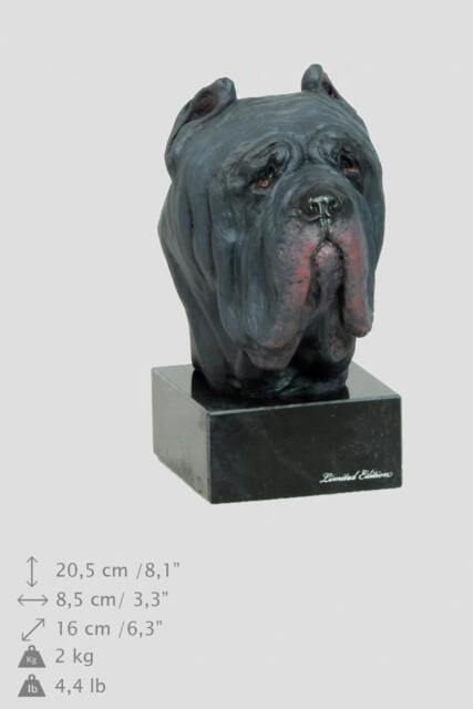 Neapolitan Mastiff, Dog Marble Statue, Painted, Limited Edition, Make Your Own Artdog - image 1