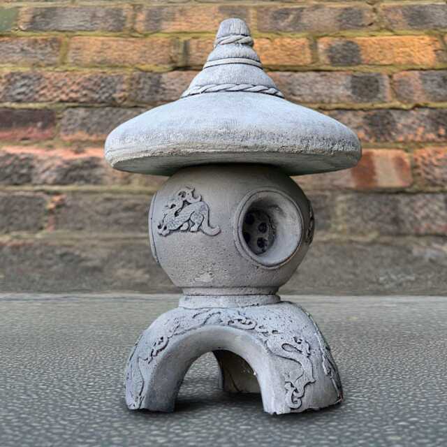 Japanese Stone Pagoda Lantern Concrete Statue Outdoor Zen Sculpture Oriental Ornament Handmade Yard Lover Gift - image 1