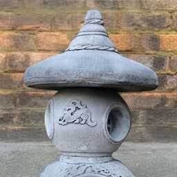 Japanese Stone Pagoda Lantern Concrete Statue Outdoor Zen Sculpture Oriental Ornament Handmade Yard Lover Gift - thumbnail 3