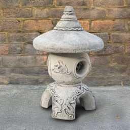 Japanese Stone Pagoda Lantern Concrete Statue Outdoor Zen Sculpture Oriental Ornament Handmade Yard Lover Gift - thumbnail 4