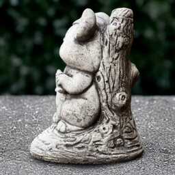 Christmas Mouse Statue Concrete Animal Sculpture Stone Figurine Outdoor Wildlife Decor Handmade Art Mouse Lover Gift Yard - thumbnail 4