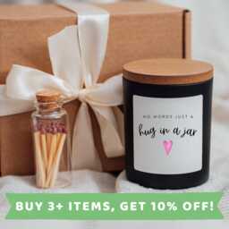 Hug in A Candle Gift Set Personalised Box For Her Hugs Mug Gifts Jar - thumbnail 1