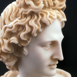 Apollo Phoebus Greek Roman God Of The Sun Bust Head Statue Handmade Sculpture - thumbnail 2