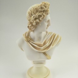 Apollo Phoebus Greek Roman God Of The Sun Bust Head Statue Handmade Sculpture - thumbnail 3
