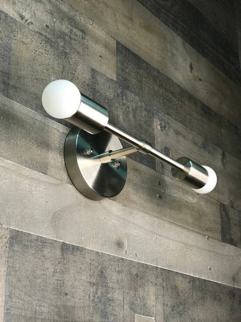 In Stock - Ships On The Same Day Sonder Modern Wall Sconce Vanity 2 Light Mid Century Bathroom Industrial - image 1