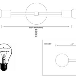 In Stock - Ships On The Same Day Sonder Modern Wall Sconce Vanity 2 Light Mid Century Bathroom Industrial - thumbnail 4