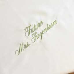 Personalized Embroidered Pillowcase - Oxford Sham - Custom Name Or Initials Dorm, Housewarming, Wedding & Bridesmaid Gift - thumbnail 2