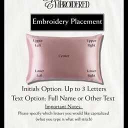 Personalized Embroidered Pillowcase - Oxford Sham - Custom Name Or Initials Dorm, Housewarming, Wedding & Bridesmaid Gift - thumbnail 3