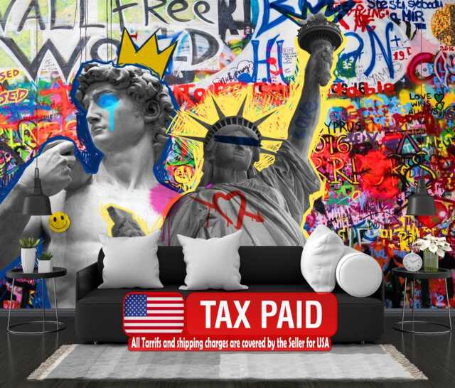 Graffiti Street Art Wallpaper Mural - Modern Urban Style Decor - image 1