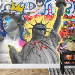 Graffiti Street Art Wallpaper Mural - Modern Urban Style Decor - thumbnail 3