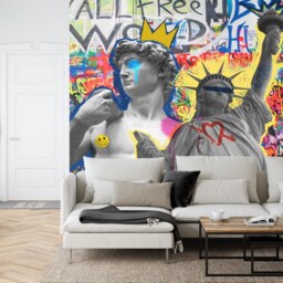 Graffiti Street Art Wallpaper Mural - Modern Urban Style Decor - thumbnail 2
