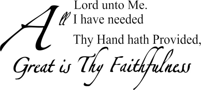 All I Have Needed Tht Hand Hath Provided Printable Wall Art