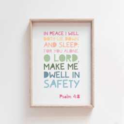 Christian Wall Art, Girls Nursery Print, Bible Verse, Bedroom Decor, Rainbow Prints, Nursery, Sunday School - thumbnail 2