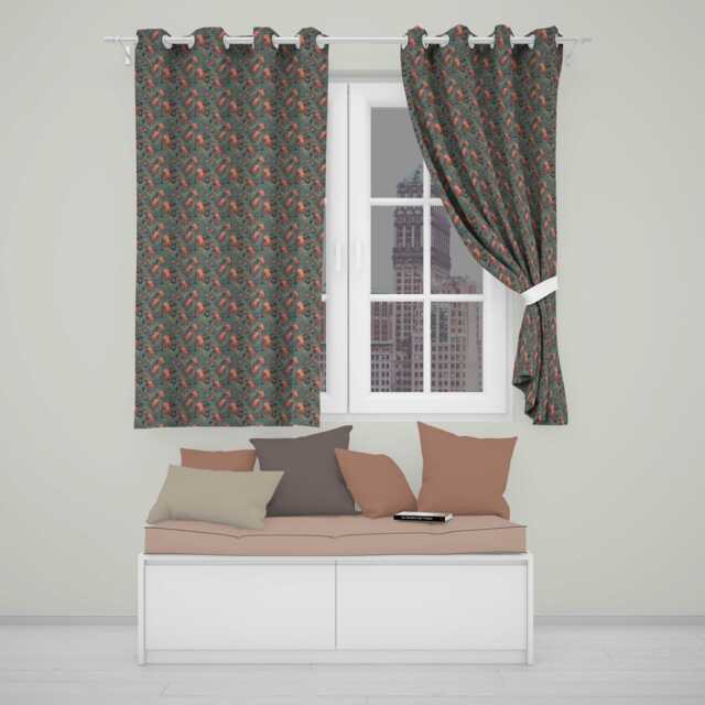 Vintage Octopus Ocean Seamless Pattern Intricate Marine Illustration Readymade Eyelet Ring Top Thermal 100% Blackout Curtains - image 1