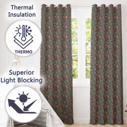 Vintage Octopus Ocean Seamless Pattern Intricate Marine Illustration Readymade Eyelet Ring Top Thermal 100% Blackout Curtains - thumbnail 3