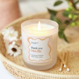 Personalised Nursery Teacher Gift Soy Wax Candle Thank You Present - thumbnail 1