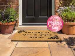 Custom Grandparents Welcome Mat - Mother's & Father's Day Gift - thumbnail 1