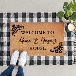 Custom Grandparents Welcome Mat - Mother's & Father's Day Gift - thumbnail 4