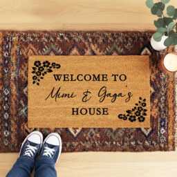 Custom Grandparents Welcome Mat - Mother's & Father's Day Gift - thumbnail 3