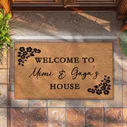 Custom Grandparents Welcome Mat - Mother's & Father's Day Gift - thumbnail 2