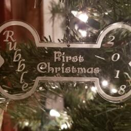 Puppy Dog First Christmas Ornament - thumbnail 2