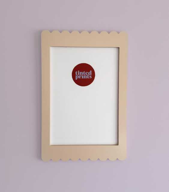 Scallop Picture Frame A4 - Beige Bone Free Shipping Australia Gallery Wall Unique Home Decor Gift Australian Made - image 1