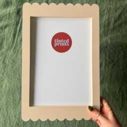 Scallop Picture Frame A4 - Beige Bone Free Shipping Australia Gallery Wall Unique Home Decor Gift Australian Made - thumbnail 3