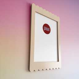 Scallop Picture Frame A4 - Beige Bone Free Shipping Australia Gallery Wall Unique Home Decor Gift Australian Made - thumbnail 2