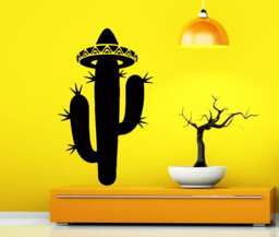 Cactus Wall Decals Flower Sombrero Vinyl Stickers Home Decor Windows Removable Cc54