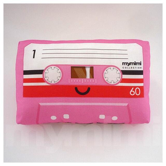 Cassette Tape Pillow Pink Retro 80S Room Decor - 9x6 - image 1