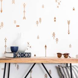 Tribal Arrows & Triangles Wall Decals - Nursery Decals, Arrow Kids Vinyl Cute - thumbnail 3