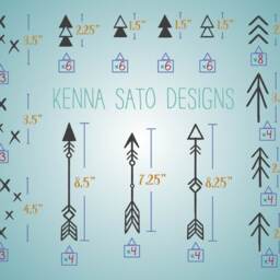 Tribal Arrows & Triangles Wall Decals - Nursery Decals, Arrow Kids Vinyl Cute - thumbnail 2