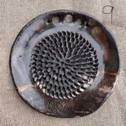Handmade Ceramic Soap Dish/Spoon Rest Gerlic Grater Coastal Homeware - thumbnail 4