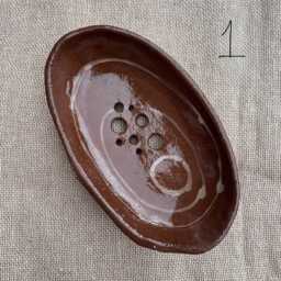 Handmade Ceramic Soap Dish/Spoon Rest Gerlic Grater Coastal Homeware