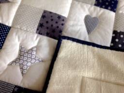 Crawling Blanket With Name, Individual Baby + Positioning Pillow Oskar Patchwork Blanket, Personalized - thumbnail 3